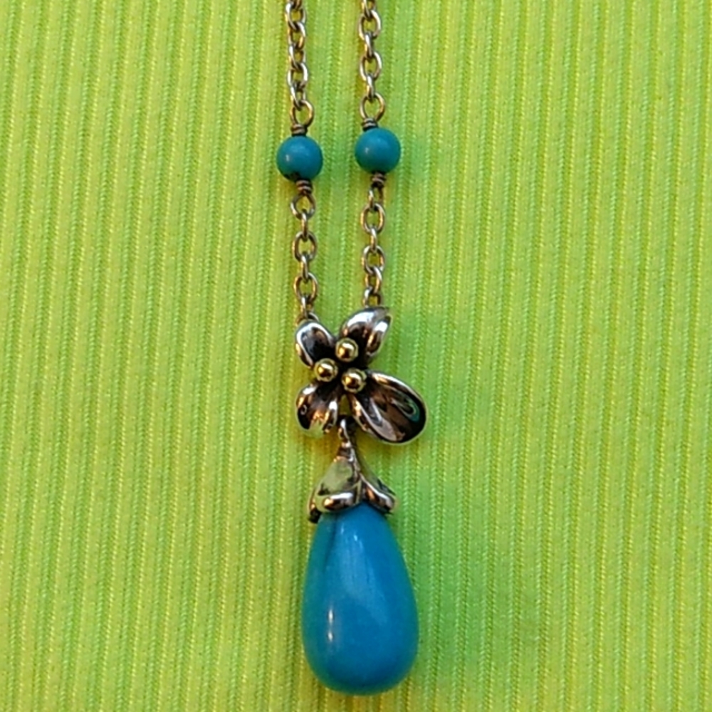 Turquoise necklace.
